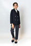Girl's Striped Black Pants - 2