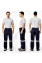 Work Trousers 16/12 P Cotton g Gabardine Work Trousers 5 Ce Pocketed Light Thin Fabric Gray and Navy Blue