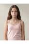 Senior Girls 2 Pack Dusty Pink Cotton Vests - 4