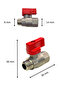 Mini Küresel Vana 1/4"