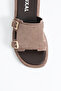 Leomaris Genuine Leather Soft Sole Pack Double Buckled Daily Slipper - Sandals - 6