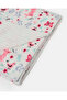 Baby Girls White Allover Print Flannel Blanket - 3