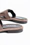 Leomaris Genuine Leather Soft Sole Pack Double Buckled Daily Slipper - Sandals - 4