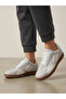 Grey Color Block Lace-Up Sneakers - 7