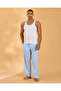 Men Blue Woven Pyjama Pants - 6