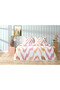 New Season Avenya Pink Youth Fashion Queen Size Single (120 X 200 Elastic) Pique Set