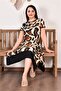 Women's Asymmetric Leopard Plus Size Dress Dpaysl49 - Beige