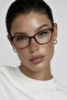 Brown Cat Eye Cat Eye Bone Transparent Women Men Unisex Blue Light Protection Screen Goggle Glasses - 5