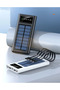 30000mAh Solar High-Capacity Power Bank with 4 Built-in Cables (Micro USB, USB-C, iPhone, USB-A) - 4