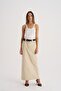 Taş Gabardine Long Skirt - 4