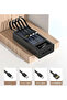 30000mAh Solar High-Capacity Power Bank with 4 Built-in Cables (Micro USB, USB-C, iPhone, USB-A) - 3