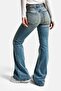 بنطلون جينز نسائي A.Tint 4s6-32 Mid Rise Flare Fit مرن Fabric دنيم - 4