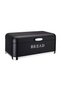 Belariva-Cuisine Bread Box & Spice Storage Set Black |   Metal Bread Box + 3-Piece Jar Set - 4