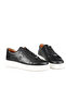 Premium Thick Sole Lace-Up Men's Shoes with Leather Print Logo - 8