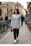 Women's Soft-Textured Diamond Patterned Stylish Knitwear Sweater - Standard Size