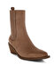 Women's High Ankle Microfiber Chelsea Boots in Beige