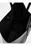 Black Leather-Look Women's Shoulder Bag and Clutch Bag - 4