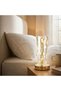 Otetechparca ®   Cylindrical Crystal Gold Powder Model Led Table Lamp – Gold Base, Touch Control, 3 Colors - 4