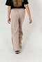 Right Left Knee Length Paneled Piped Girls' Sweatpants - 4