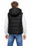 Boy's Nova Fabric Removable Hooded Zipper Pocketed Transitional Puffer Vest - 5
