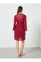 Burgundy Lace Slip Dress and Robe Set - 7