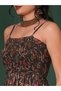 Women Floral Print Strappy Jumpsuit - 4