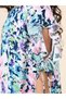 Girls Floral Print Ruffled Detail Dress - 7