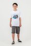 Ön Orta Printed Double-Legged Boy's Shorts - T-Shirt Set