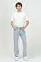 Men's Regular Waist Baggy Fit Straight Leg Light Blue - 5002 - 2