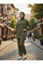 Women's Islamic Clothing Crew Neck Tunic with Side Slits Top and Bottom Set - 8