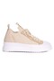 Valento Beige Knitwear Sneakers