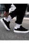Bobe White Suede Belt Detail Black Sneakers - 2