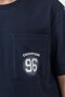 Top Front Pocket Printed Pockets Paneled Bottom Sides Paneled Boys Shorts - T-Shirt Set - 3