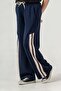 Right Left Knee Length Paneled Piped Girls' Sweatpants - 6