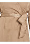 Brown Tiered Maxi Dress with Tie Belt - 4