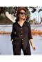 Muslin Hooded Shirt Black - 4