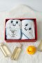 Giraffe Cream 100% Cotton Baby Bath Set - 5