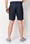 Men Textured Pull On Basic Shorts, Navy Blue - 4