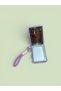 Bi̇z Home P Plush Makeup Mirror with Hanger and Keychain (Purple) - 2