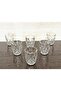 6 Pieces Crystalized Model Plaza Soft Drink & Water Cup - Gold Detail 300 ml 10 cm - 5