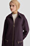 Cotton Blend Knitted Cap Plum - 3