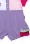Baby Girl Colorful Polo Neck Jumpsuit Summer Cotton Baby Jumpsuit Shorts Jumpsuit - 4