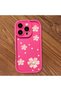 iPhone 12 Plain Floral Case, High Quality Silicone, Shockproof, Stylish - 3