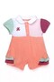 Baby Girl Colorful Polo Neck Jumpsuit Summer Cotton Baby Jumpsuit Shorts Jumpsuit - 2