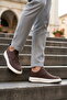 Brown Linen Lightweight Men's Casual Shoes 486 m - 3
