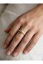 3S Minimalist Sphere Detailed Sparkling Steel Ring