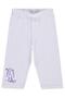 Girl's Back Printed Leggings for 10-13 Years - White 12-13 Years