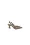 Ceylan 92 Women's Gold Shimmering Closed Toe Open Back Stiletto Heel U Evening Dress Shoes
