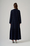 Guipure and Denim Detailed Long Dress 2026 Navy Blue - 6