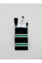 Navy Blue Three-Stripe Socks